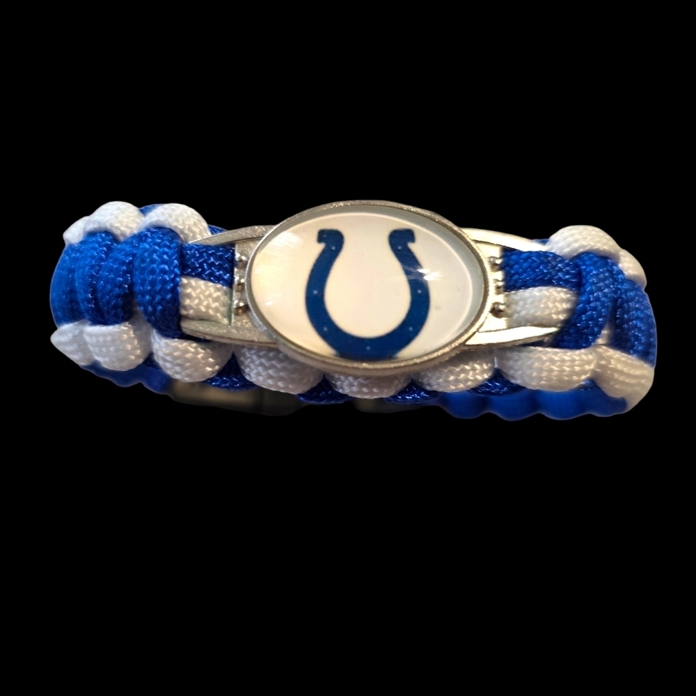 Indianapolis Colts Blue and White Paracord Bracelet